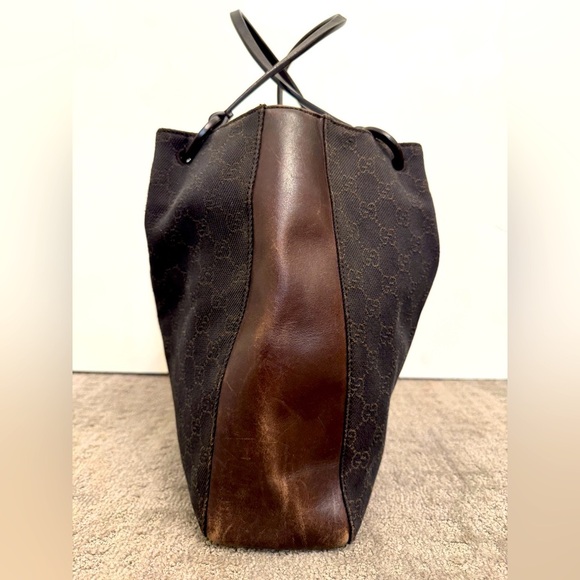 Vintage Gucci GG Canvas Tote Bag | Brown - Picture 10 of 16